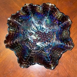 Vintage Imperial Carnival Glass Vintage Bowl Purple